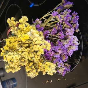 Real fragile dried statice. Over 20 stems